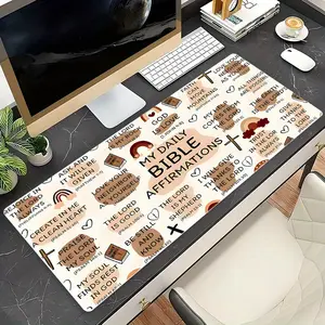 The gaming mouse pad, an anti-slip mouse pad, is suitable for home and office use. It is a large mouse pad for e-sports games with durable sewn and locked edges. It can also be used as a gift, PC accessory, Desk gadgets, Desk Accessories