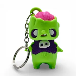3D Printed Kawaii Goth Keychains - Adorably Spooky Cute Handmade Charm Decoration, Colorful Bag Charm Fashion Accessories, 3D Printed Keychains, Handmade Keychains