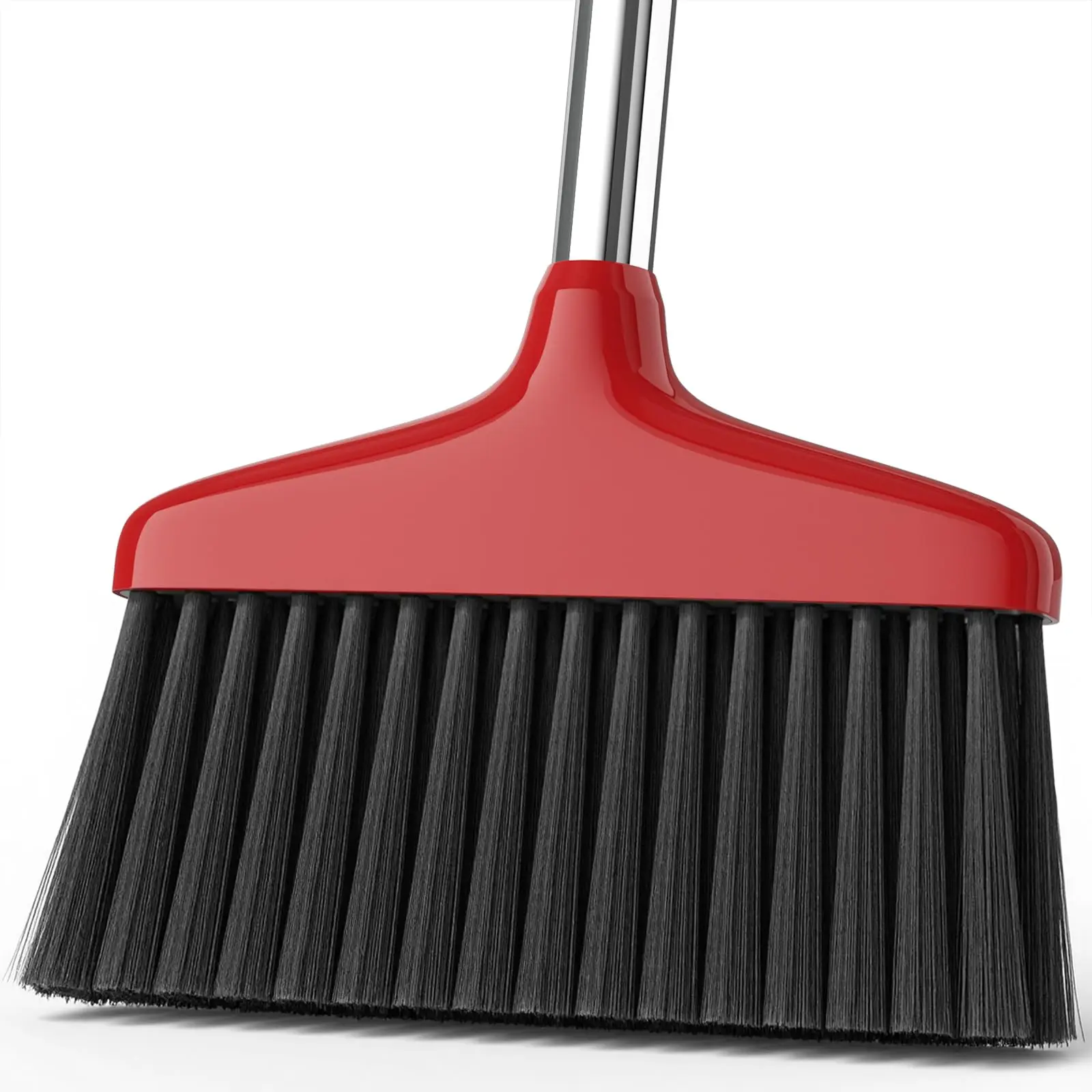 4 Adjustable Sizes Cleaning Broom with Long Handle | Corner Floor Sweeper for Indoor Home Cleaning | Soft Dense Bristles for Hardwood & Tiles