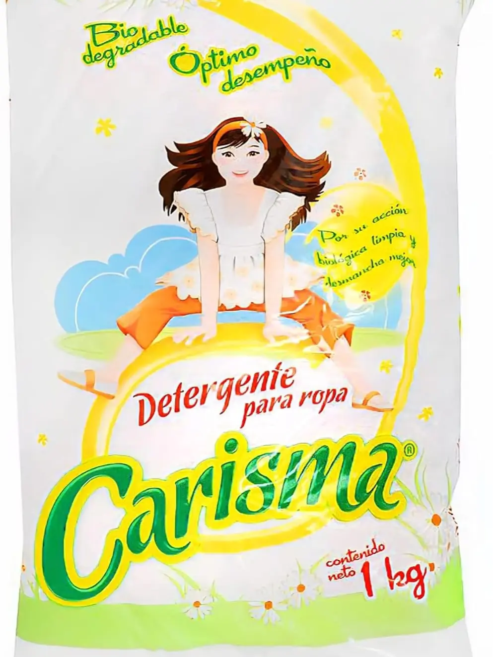 Carisma Powerful Packaged Non-Toxic Powder Laundry Detergent - 1 Kilo Bag, Super Tough Stain Remover, Suitable for All Fabric Types, Floral Scent, Packaged Laundry Detergent, Non-Toxic Laundry Detergent