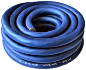 25 Feet Premium 0 Gauge Blue Power / Ground Wire Cable 1/0 Gauge Car Audio
