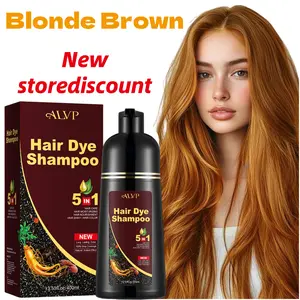ALVP 2026  Shampoo 5 In 1 Herbal Wine Red Color Shampoo For Women & Men Covers 100% Grays Long Lasting Nourishes Scalp Haircare