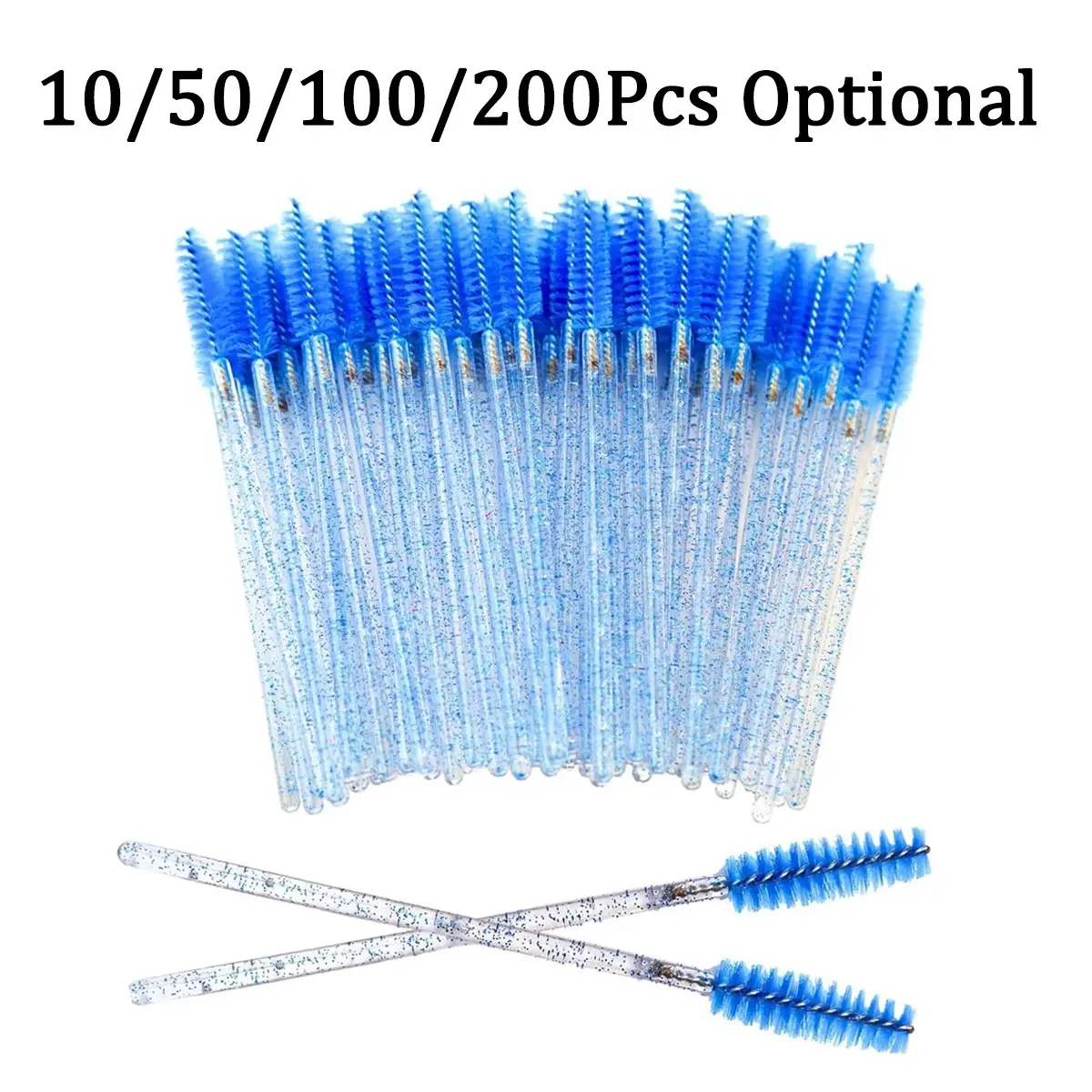 Disposable Eyelash Brush with Storage Container, Bendable Eyebrow Spoolies, Lash Brush for Lash Extensions, Eyebrow Spoolie, Castor Oil Brushes, Makeup, Eyebrow Makeup Tool, Cosmetic, Cosmetics Makeup Tools