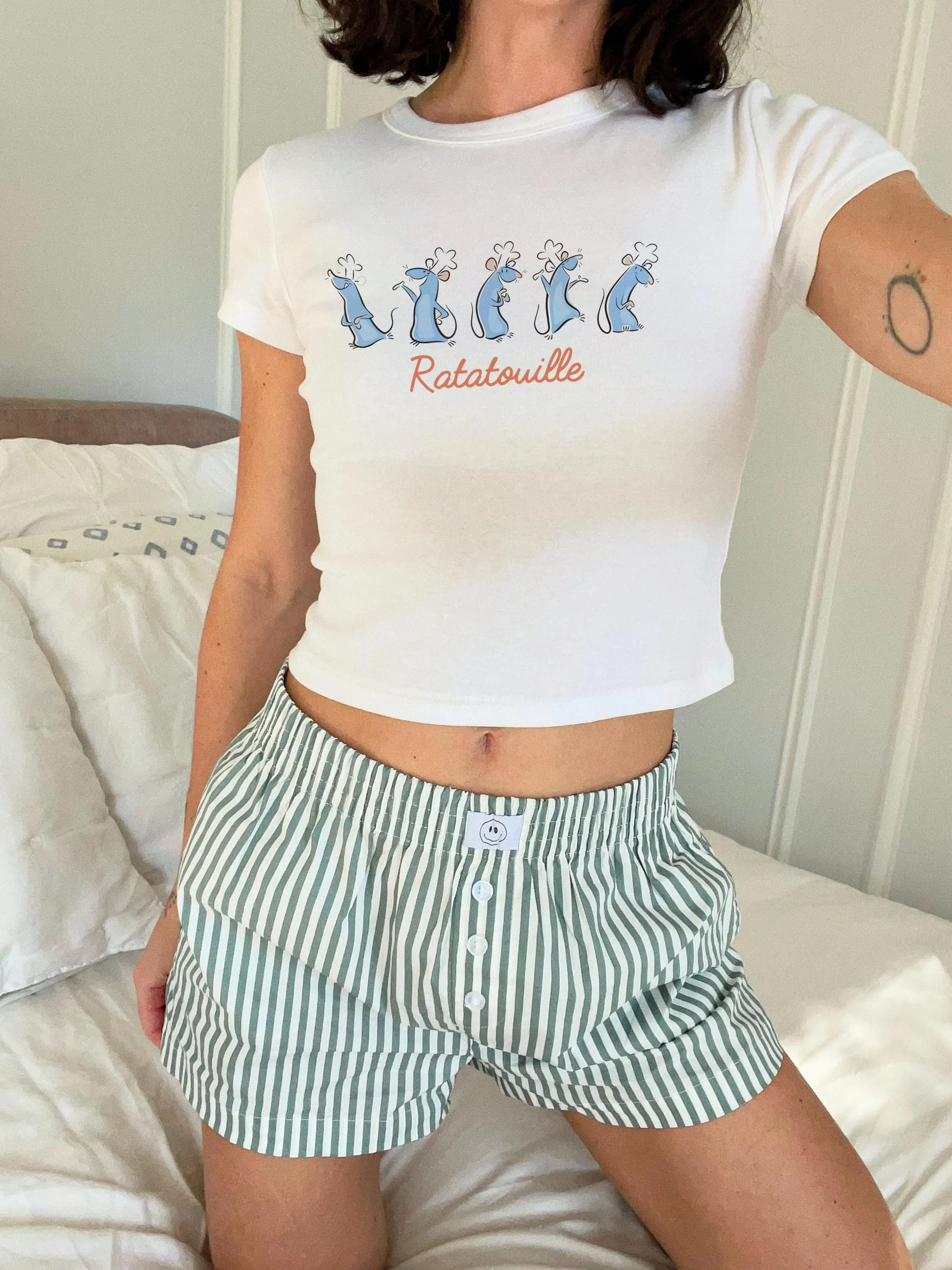 Ratatouille Doodle Crop Tank, Remy Rat Baby Tee