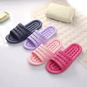 Indoor Non-Slip Bathroom Slippers - Soft-Soled, Quick-Drying, Waterproof, Available in Various Colors, Comfortable Footwear for Women - Weight, Tsinelas, Girl, Slide, Walking Shoes, Shoe, Flipflop