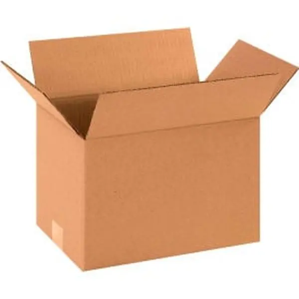 Global Industrial 4431600 Recyclable Kraft Corrugated Cardboard Boxes - 12x8x8 in., 200#/ECT-32, Package Delivery Box, Office Stationery Packaging Supplies - Pack of 25