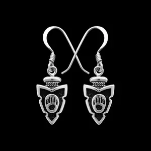 Arrowhead Earrings • 925 Sterling Silver • Native American Inspired
