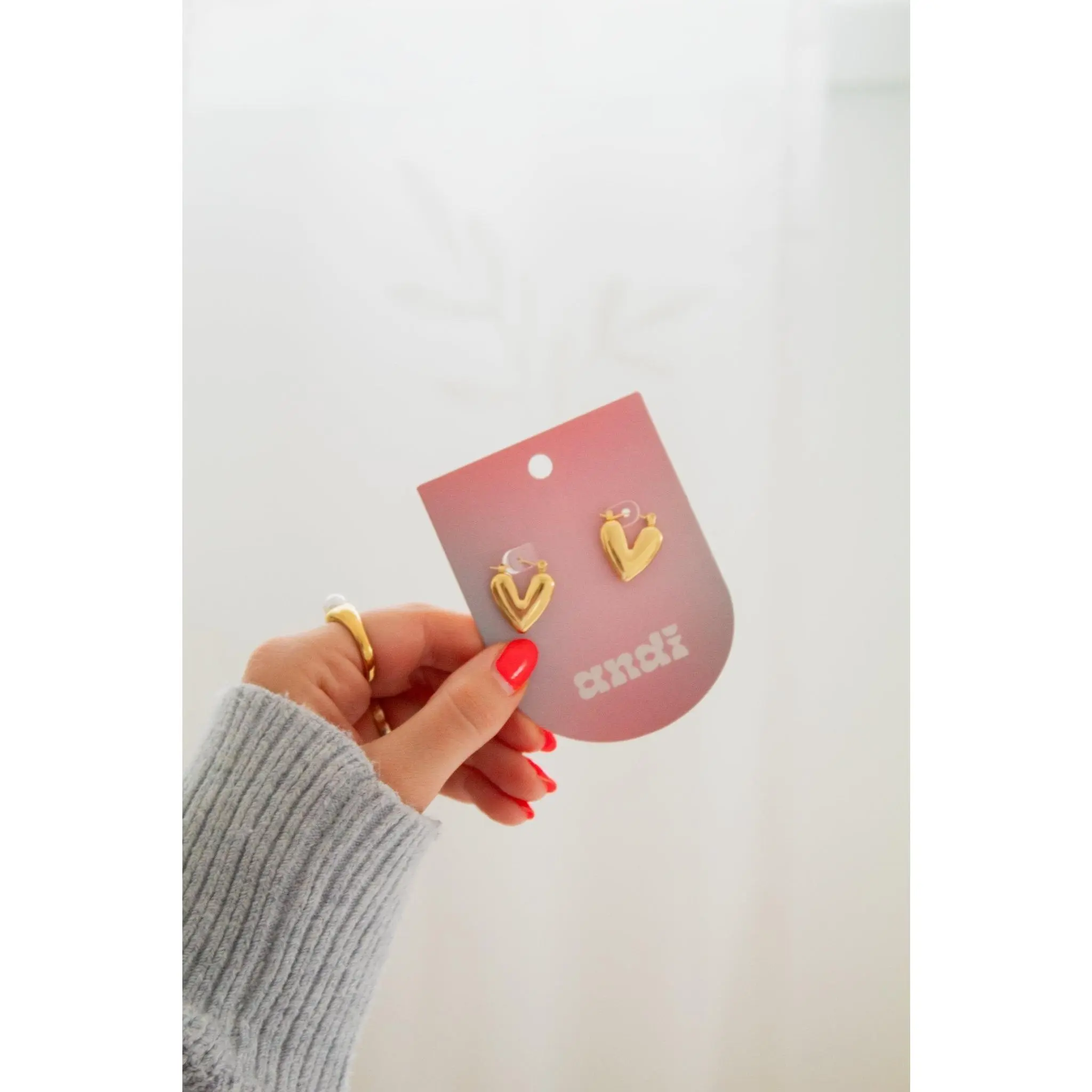 Heart Hoop Earrings