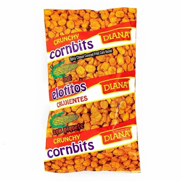 3 ELOTITOS CON PICANTE  115g SPICY CHEESE COVERED FRIED CORN KERNEL DIANA FROM GUATEMALA