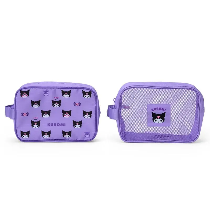 Kuromi 2-pc Travel Pouch Set Kuromi 2-pc Travel Pouch Set