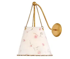 Floral Plug In OR Hardwired Large Sconce