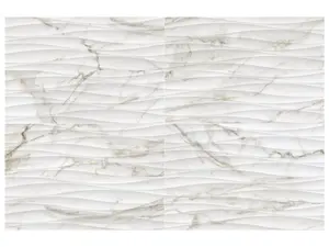 12 X 36 In Curva Raffino Calacatta Matte Rectified Glazed Ceramic