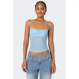 Elina Sheer Mesh Bra Top