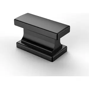 10 Pack Matte Black Zinc Kitchen Cabinet Knobs - Drawer Cabinet Hardware for Dresser Drawers