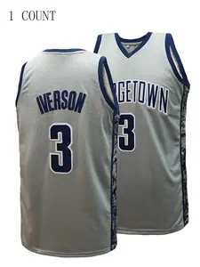 Men's Letter & Number Embroidery Basketball Jersey, Lightweight Jersey, Quick Drying Breathable Basketball Vest,Basketball Clothing for Outdoor Sports, Sports Top, Athletic Top, Sports Apparel