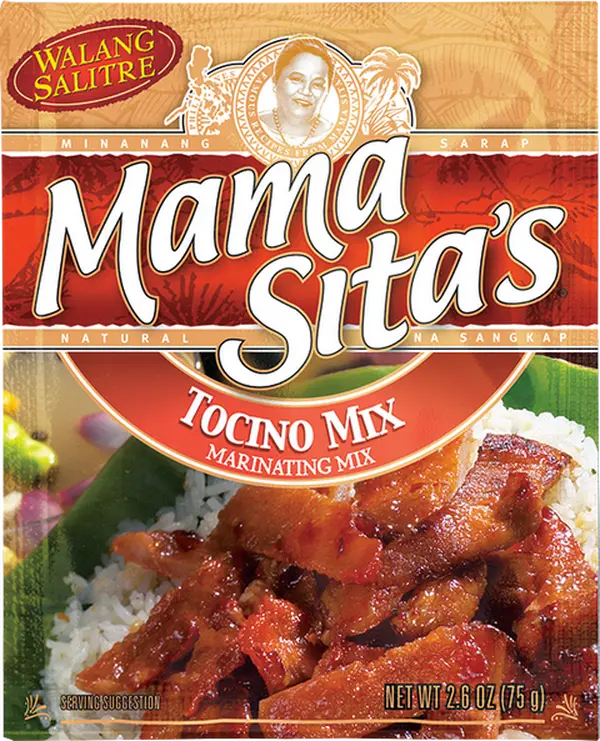 Mama Sita's Chicken Tocino Marinating Mix - 2.6oz Natural Spice Cooking Seasoning Kit for Poultry Marination