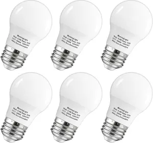 A15 LED Bulb 60Watt Equivalent, 3000K Soft White, 600 Lumens Bulb, E26 Base, Non-Dimmable, ETL Listed, A15 6.5W LED Light Bulbs for Ceiling Fan, Modern & Rustic Lighting Fixtures, 6-Pack