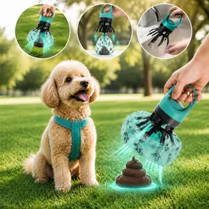1 Count Dog Waste Bag Holder, Portable Pet Poop Scooper, Pet Waste Bag Dispenser, Outdoor Dog Poop Scooper, Pet Supplies with Integrated Waste Bag Holder Outdoor Pet Necessities