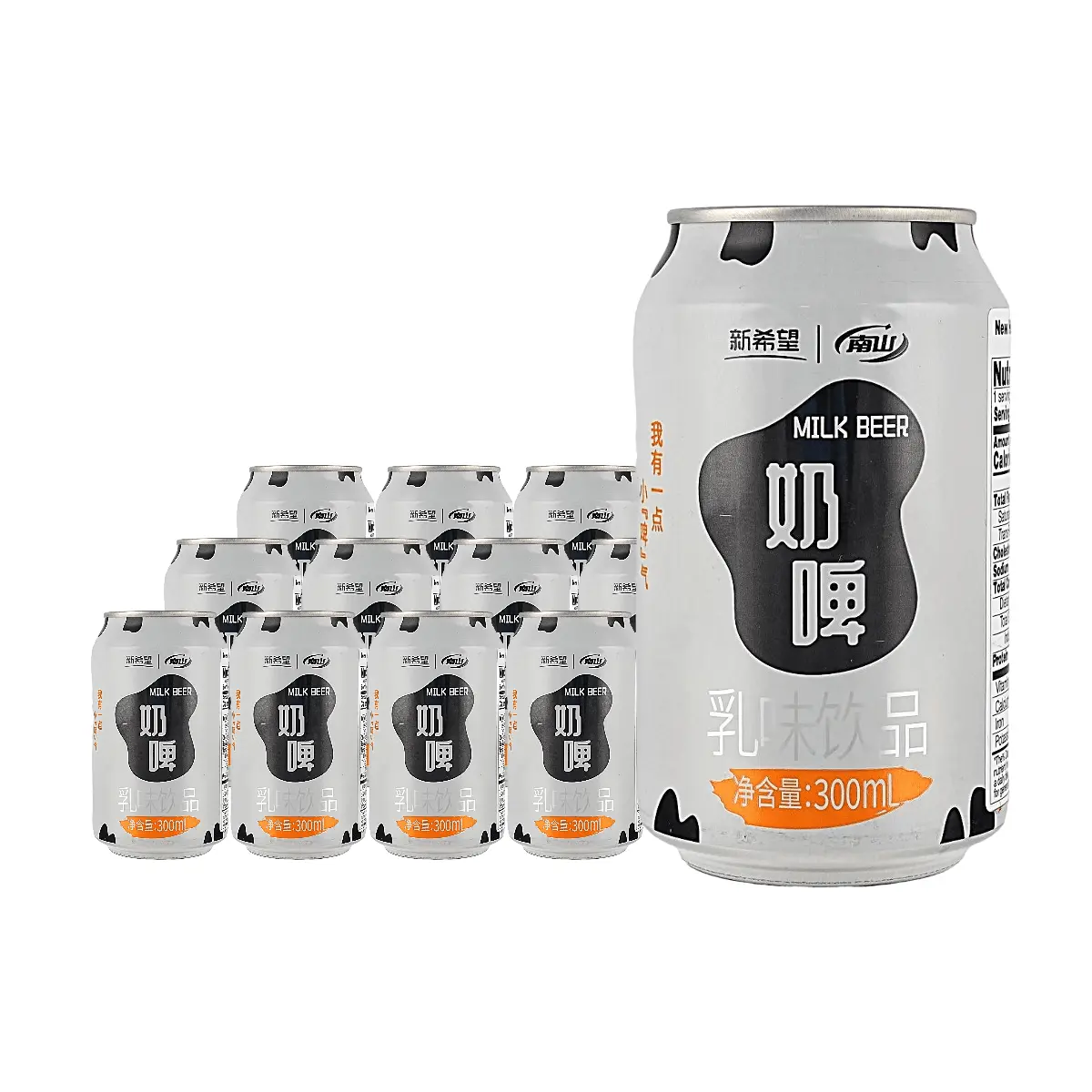12 Pack New Hope Original Beer-Flavored Milk Soda Nai Pi 10.14 fl oz Each - Probiotics Sparkling Drink