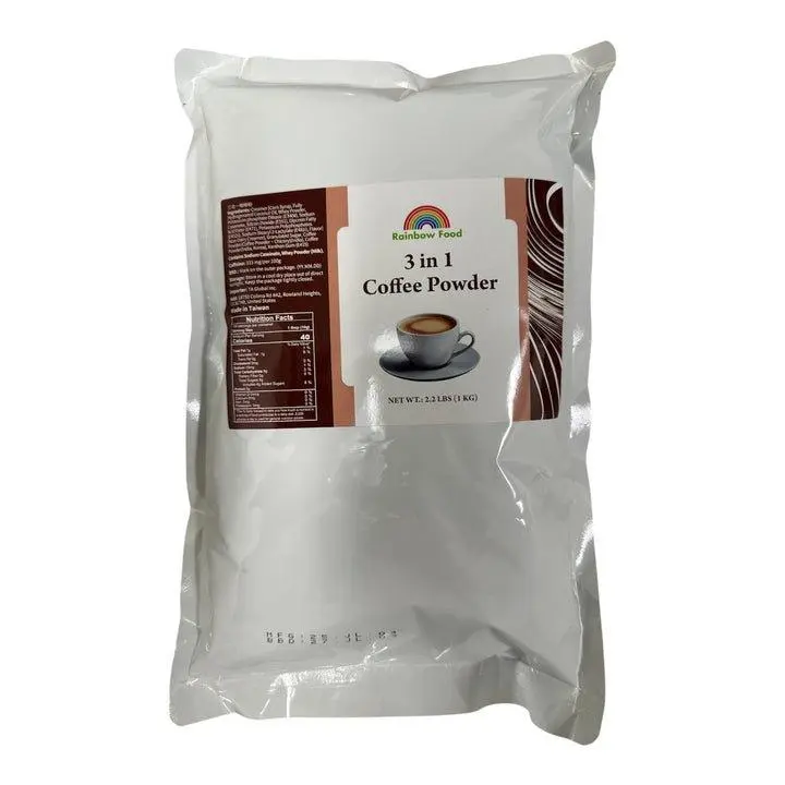All in One Coffee Milk Tea Powder - 2.2 lbs Rich Brown Flavor for Hot & Iced Coffee Drinks & Bubble Tea