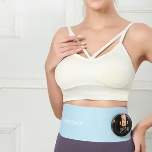 EMS Pulse Massage Belt, Microcurrent Heating Waist Abdomen Massager, Shaping Fitness Device, Women's Menstrual Warmth Therapy