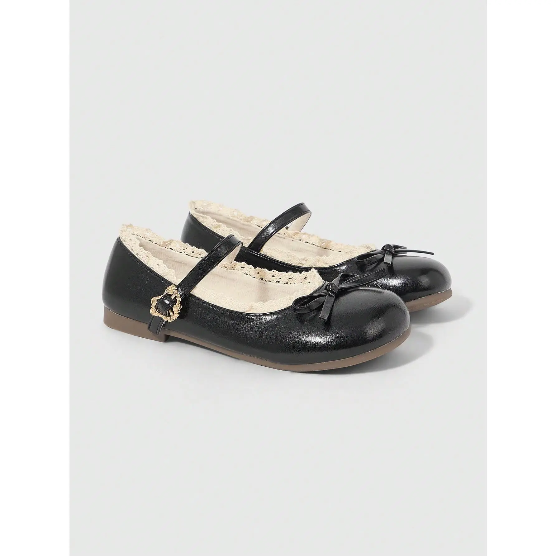 Brown Loafers Closed Toe Mary Jane Leather Shoes, Bow Lolita Ballet Flats For Christmas, Breathable, Classic, Durable, Modern, Stylish, Comfortable, Fashion, Trendy, Chic, Elegant, Versatile