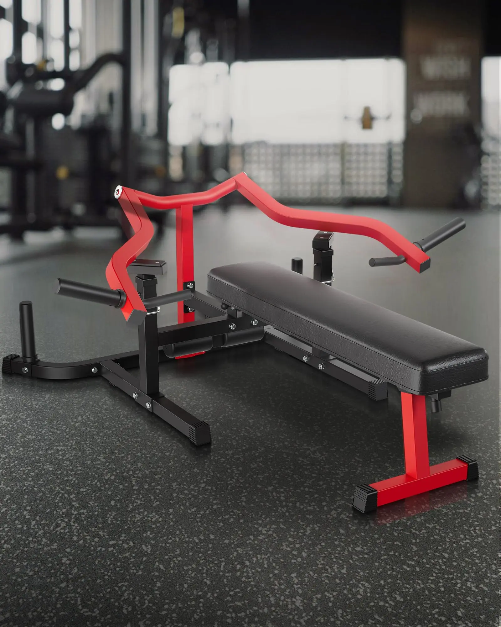 Home Gym Chest Press Machine - Home Exercise Equipment with Independent Arms, 1050LB Capacity, Foldable Carbon Steel Multi-Angle Adjustable Flat-Incline-Decline Weight Bench for Chest, Shoulder Workouts, Chest Press Machines