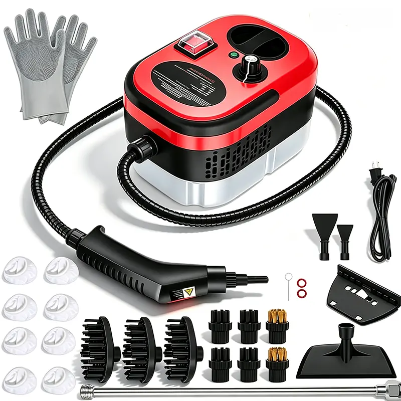 DAUHOR Handheld Steam Cleaner with 14 PCS Accessory, High-Temperature High-Pressure Portable Automotive Power Tool,Multi-Surface Deep Cleaning for Home, Car, Bathroom, Grout, Floor, Window