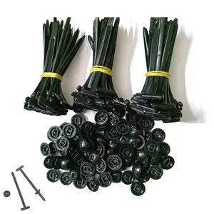 100Pcs Nylon Universal Cable Tie Buckle, Heavy Duty Self-Locking Nylon Zip Ties Holder, Multipurpose Plastic Cable Ties Tool for Car Daily Repair