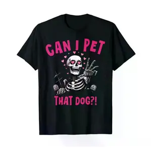 Can I Pet That Dog Skeleton T-Shirt Perfect for Animal Lovers of All Ages