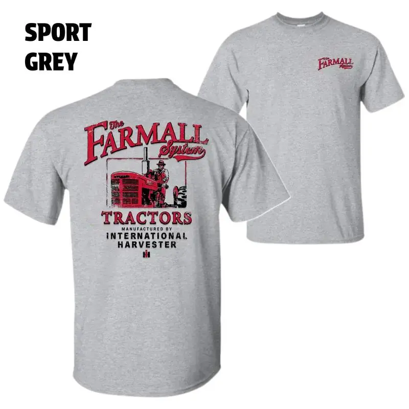 Farmall System T-Shirt – Vintage Red Tractor Graphic Design by International Harvester, Perfect for Farmers and Tractor Collectors, Unisex T-Shirt for Men and Women