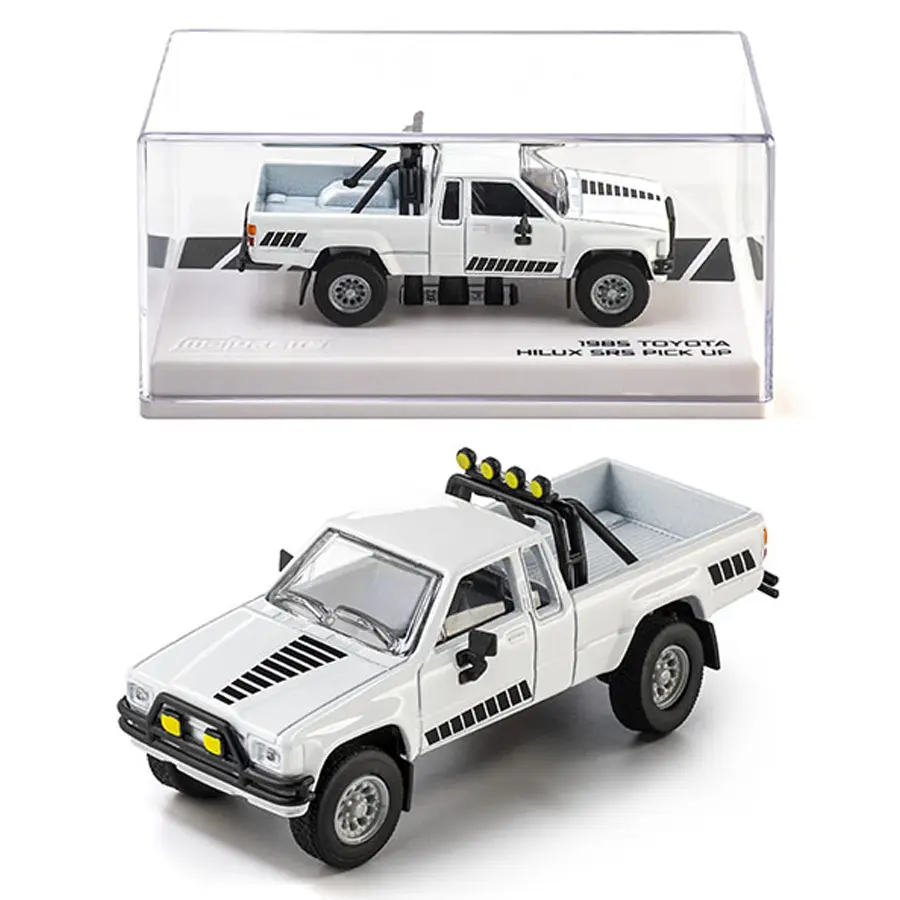 Majorette 1:64 1985 Toyota Hilux SR5 4×4 White Diecast Model Truck