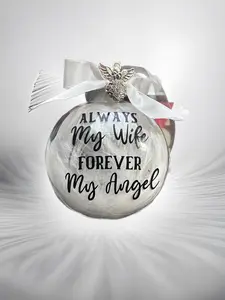 Christmas Angel Ornament Dad Mum