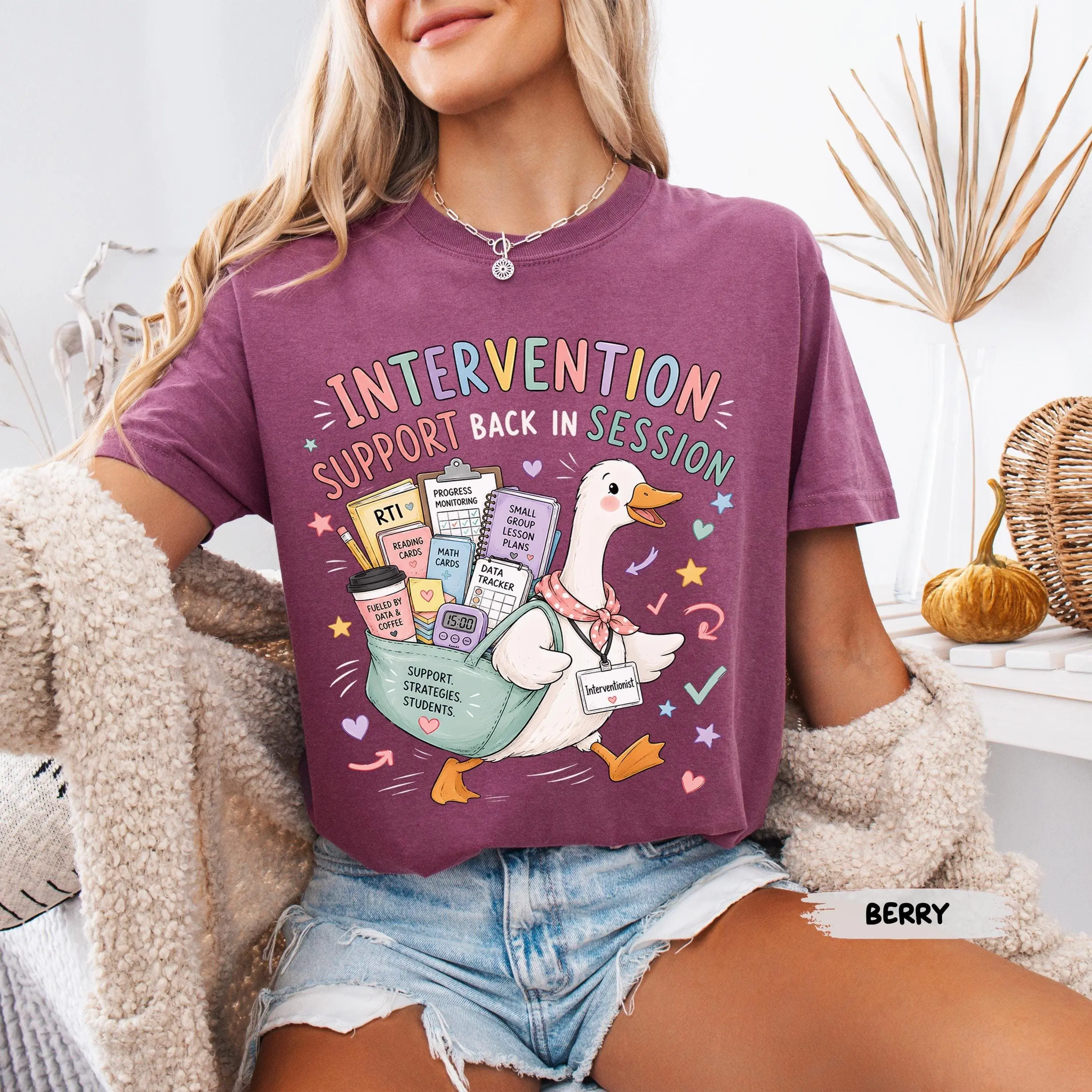 Intervention Support Back in Session Shirt, Back to School Interventionist Tee, MTSS RTI Team Shirt, Small Group Support