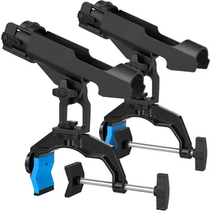 1/2/4 Pack Fishing Rod Holders  Boat, Fishing Rod Holder with Enlarge Clamp, Innovative Dual-V Shaped Design,  Round/Square Tube Boat Fishing, Fishing Gear, Fishing Gifts  Men