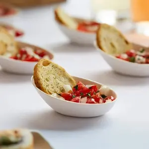 10pcs Economy Pack Super Mini Disposable Sugar Cane Syrup Cake Salad Plates for Restaurants, Dipping Saucer Plates, Sauce Tasting Plates, Disposable Plates, Dipping Plates, Portable Refrigerated, Microwaveable Eid Al-Adha Mubarak, Salad Serving Plates
