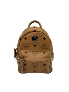 Pre-owned MCM Super Mini Studded Backpack/EE06609004/9004