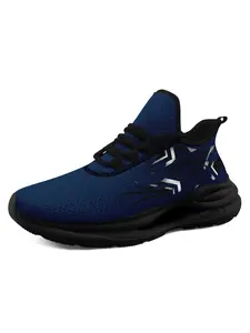 Men’s Blue Western Team Spirit Trainers Sports Shoes – Lightweight, Breathable & Comfortable | Street Casual | Game Day Runner Sneakers
