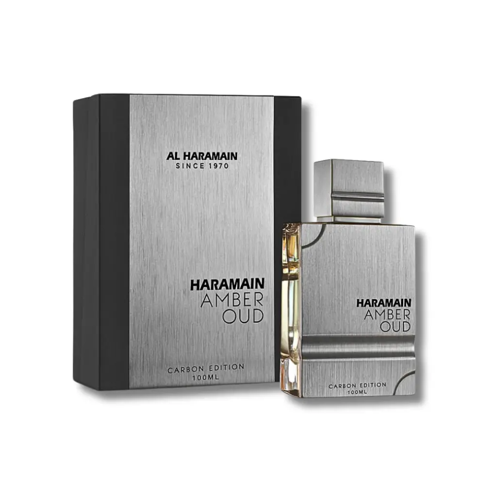 AL HARAMAIN Unisex Amber Oud Carbon Eau de Parfum Spray - Arabian Scent Fragrance, 3.4fl.oz., Fragrances, Adults, Fresh, 3.4 Fl Oz, Earthy Marine, Single Item, Citrus Lift, Herbal Calm, Lavender, Oud Amber Perfume, Bottle, Liquid, Spicy