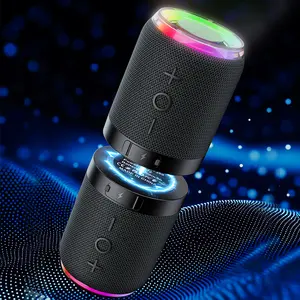 2 in 1 Magnetic Dual Splittable Bluetooth Speaker, IPX6 Waterproof Split Portable Wireless Speaker with 20W Loud Stereo Sound, Bluetooth V5.3, 24H Playtime, Multiple pairing for Home,Outdoor or Travel