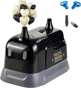 [Valentine's Day Decor] VOLLYC Electric Balloon Pump Dual-Nozzle Portable Balloon Inflator Air Pump – Lightweight, Fast & Easy Inflation Balloon Blower for Party Decorations, Birthday, Wedding & Baby Shower Valentine Gift