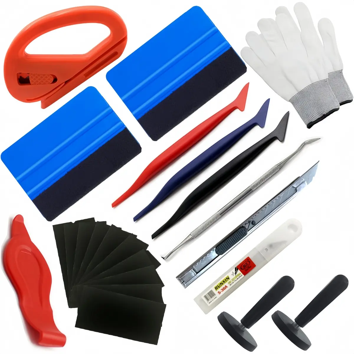 32PCS Vinyl Wrap Tool Kit Car Wrapping Kit Car Tint Tools Kit Window Tint Squeegee