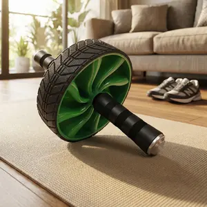 Abdominal Wheel Ab Roller, Core Strength Training Fitness Equipment, Portable Home Workout Gym Accessory for Full Body Muscle Exercise