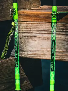 Jamie K Hellcat Revenge Limited Rod Series/ 7'6" Casting Fishing Rod/ By Catch The Fever- The World's LeadingFishing Rods for Freshwater, Saltwater & for Trophy Fish Size-Industry First Rubber-Silicone Grips for Unmatched Performance & quality