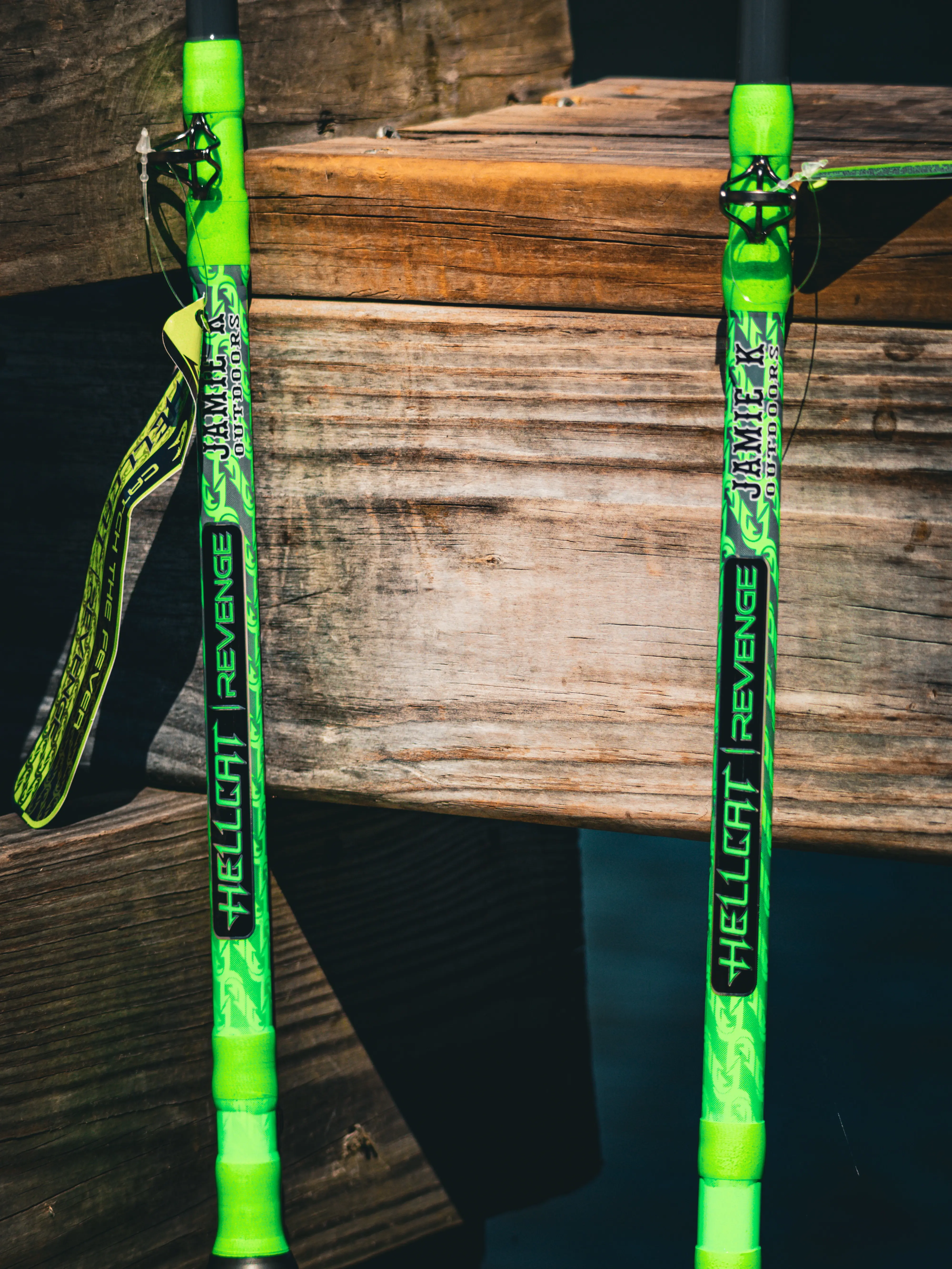 Jamie K Hellcat Revenge Limited Rod Series/ 7'6" Casting Fishing Rod/ By Catch The Fever- The World's LeadingFishing Rods for Freshwater, Saltwater & for Trophy Fish Size-Industry First Rubber-Silicone Grips for Unmatched Performance & quality