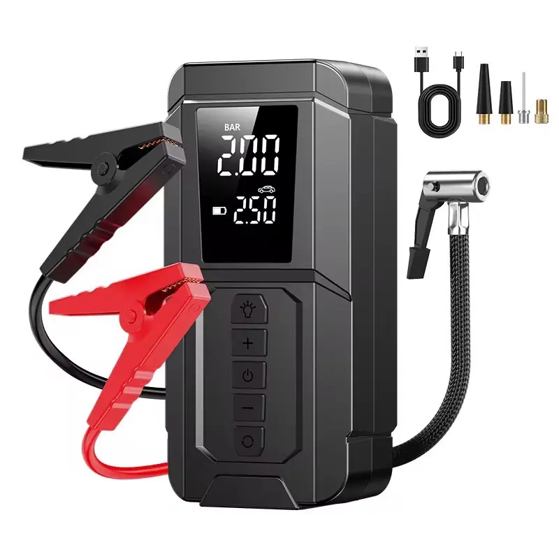 Jump Starter Power Bank Car Jump Starter Super Safe Car Battery Upgrade Booster with Wireless Charging Power Bank