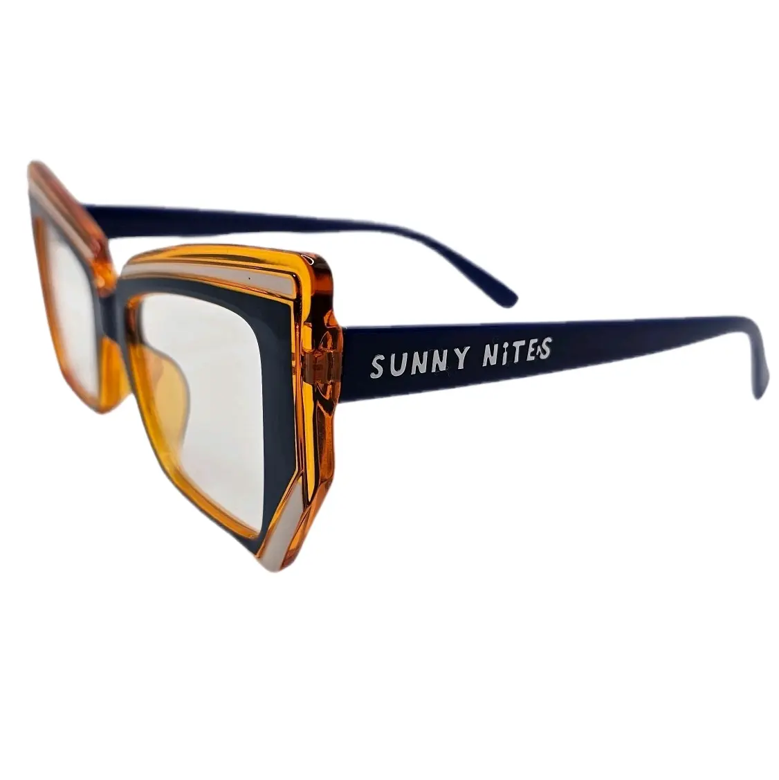 Sunny Nites Yellow MAUI Clear Sunglasses for Stylish and Trendy Accessory