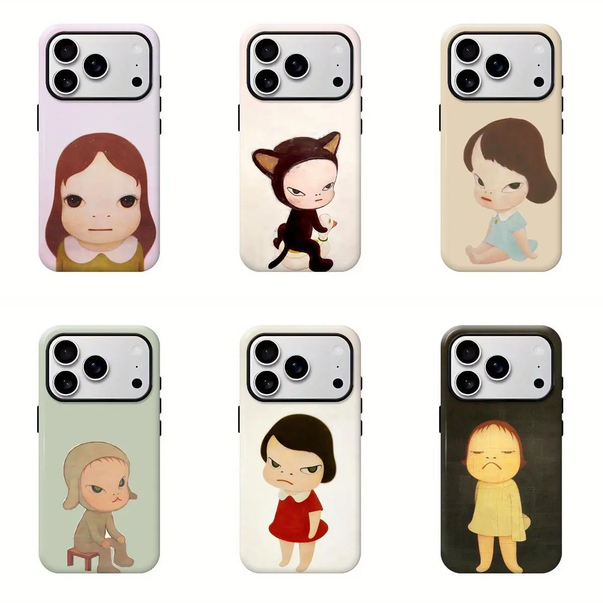 Yoshitomo Nara Rubber Smartphone Casing, Handheld Durable Mobile Device ...