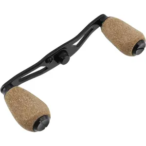 Fishing Reel Handle Fishing Replacement Parts with Wood Knob for Lakeside Seaside