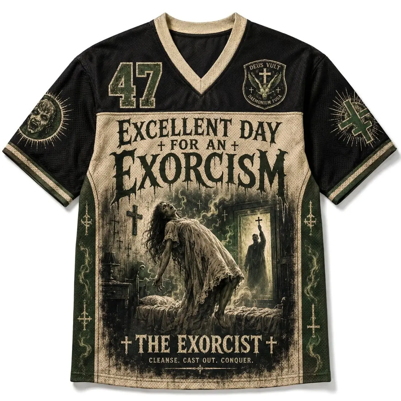 Holy Water Mesh Jersey Shirt, Gothic Horror Graphic Jersey, Vampire Hunter Style Top, Halloween Dark Fantasy Unisex Jersey Gift 4OO